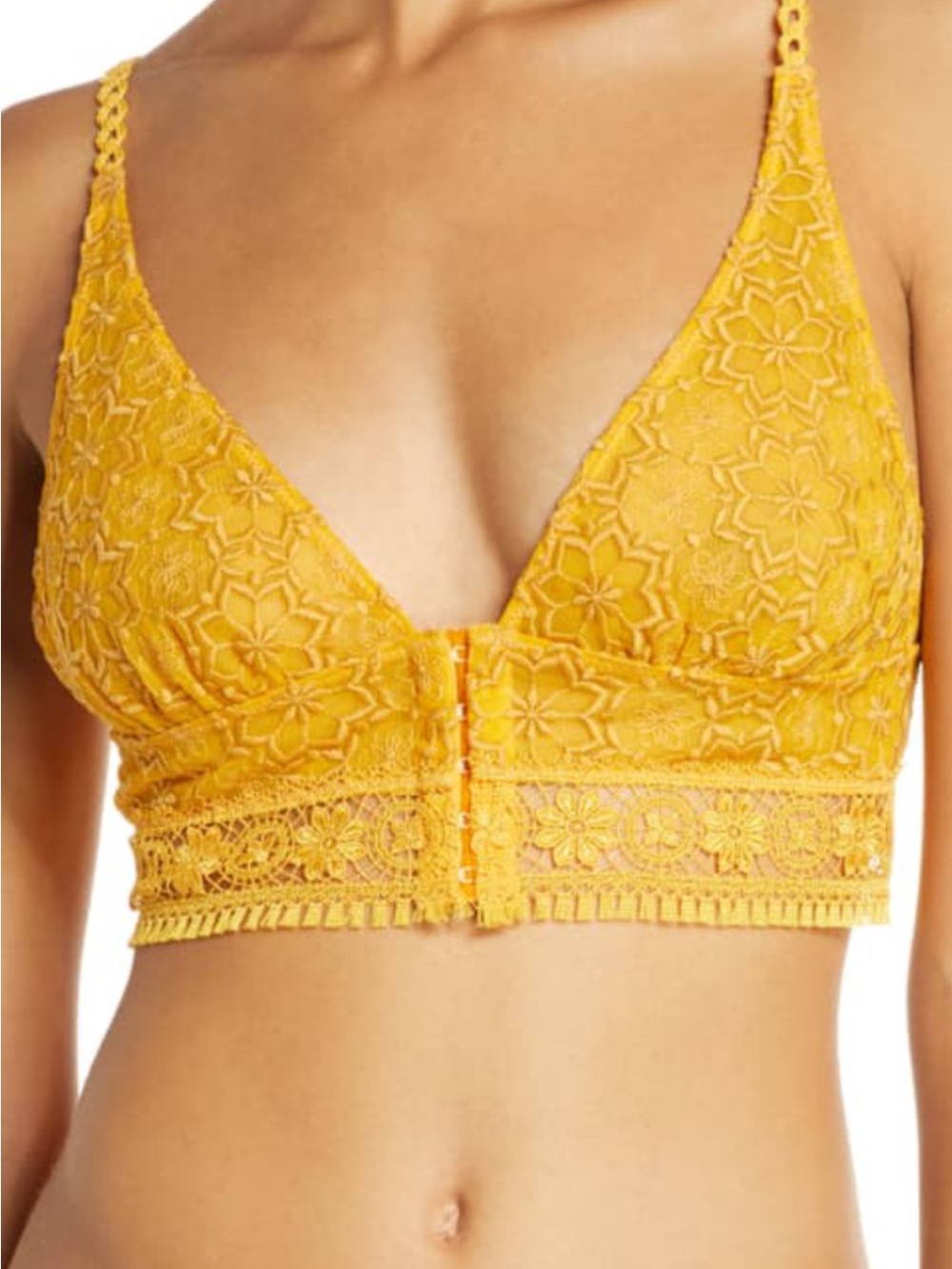 Intimately Free Free People Lace Bralette Ptp approx 16 inches Size LC